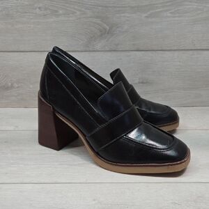 Vince Camuto Black Leather Loafers
